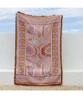 Indigenous Art Throw Rug | Alkira Pink | Taylor-Lee Indigenous Art Throw Rug | Alkira Pink | Taylor-Lee